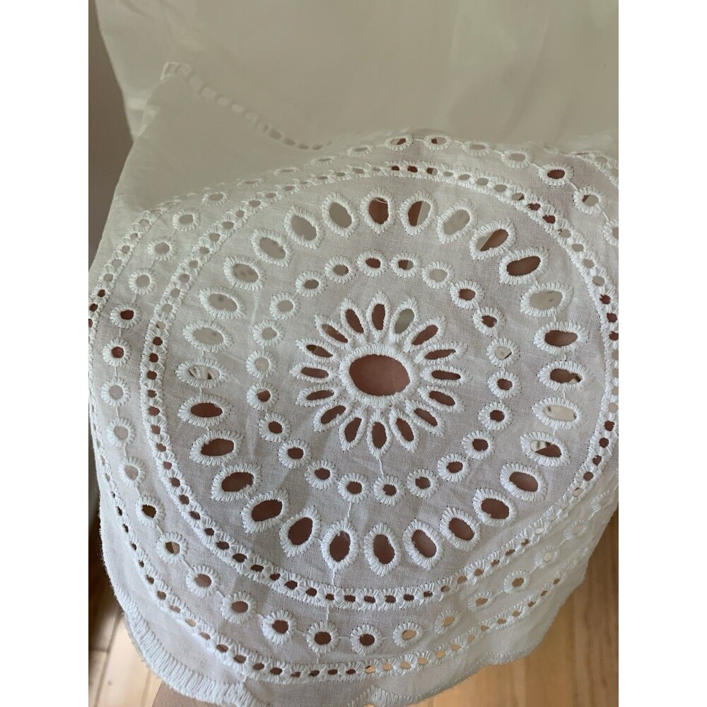 NWT Ingrid & Isabel Maternity Cotton Eyelet Midi Dress White - Size XS, Medium - Picture 7 of 11
